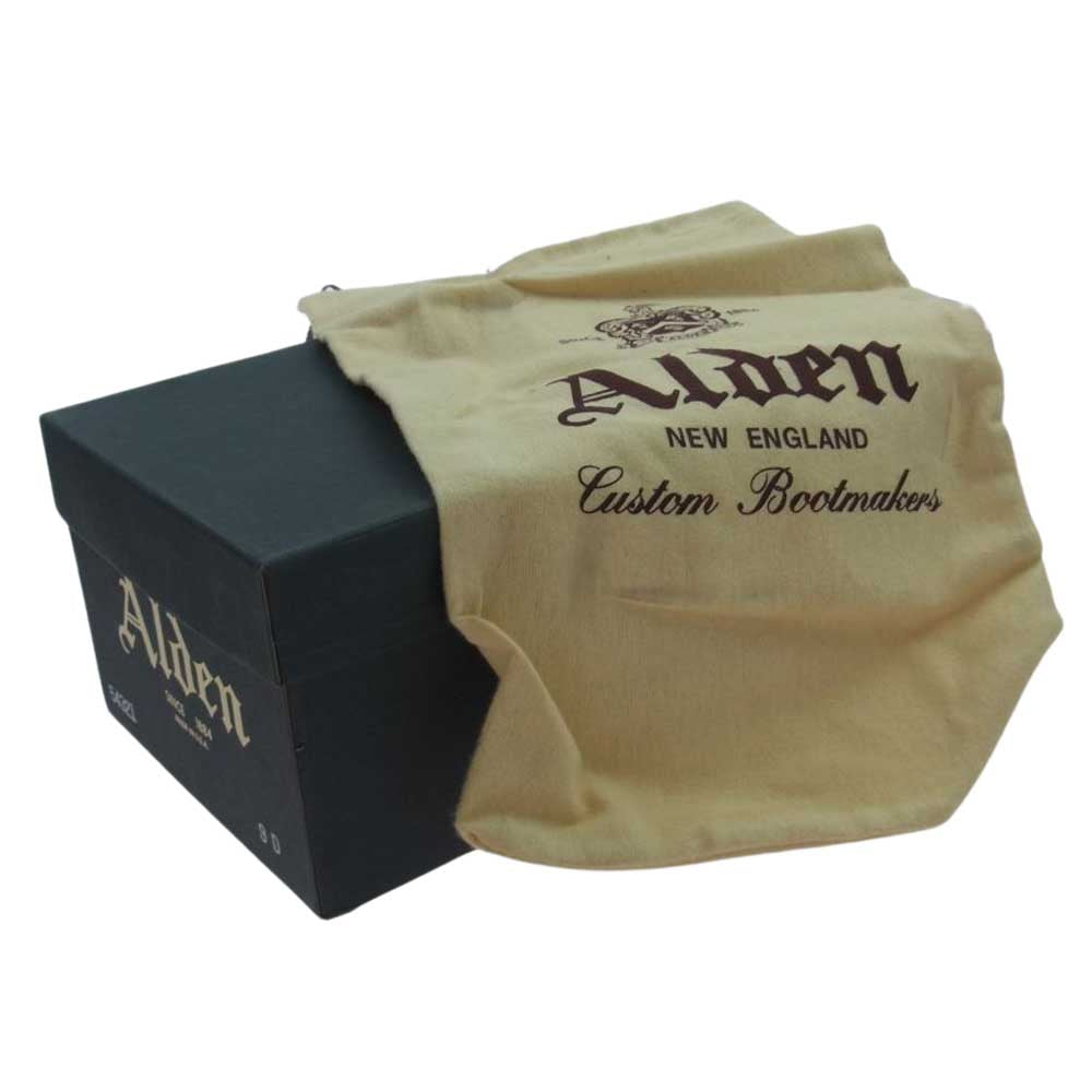 ALDEN オールデン 54321 コードバン Vチップ ブルーチャー シューズ ダークバーガンディー モディファイドラスト ダークブラウン系 9D【中古】