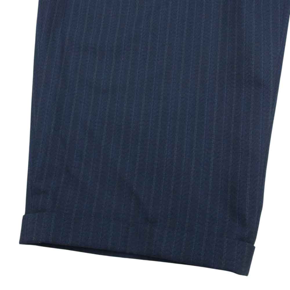 kolor カラー 21AW 21WCM-P06104 W/P WIDE PANT ピンストライプ ワイドパンツ スラックス ネイビー系 1【中古】