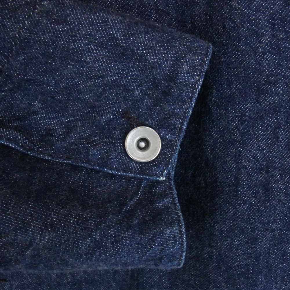 COMOLI コモリ 21AW U03-01013 カバーオール デニム ワーク ジャケット インディゴブルー系 2【中古】