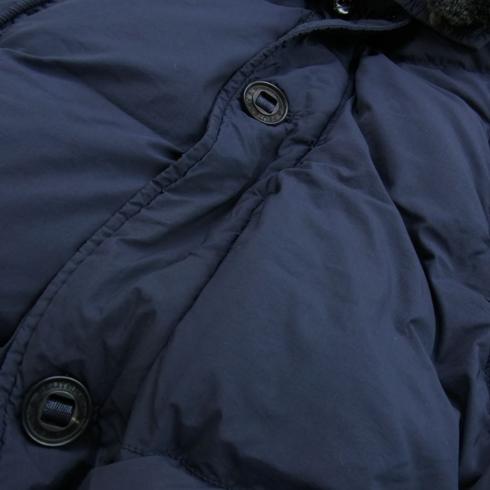 PEUTEREY ピューテリー 47283500 国内正規品 HURRICANE ハリケーン 襟ラビットファー ダウンジャケット ネイビー系 48【中古】