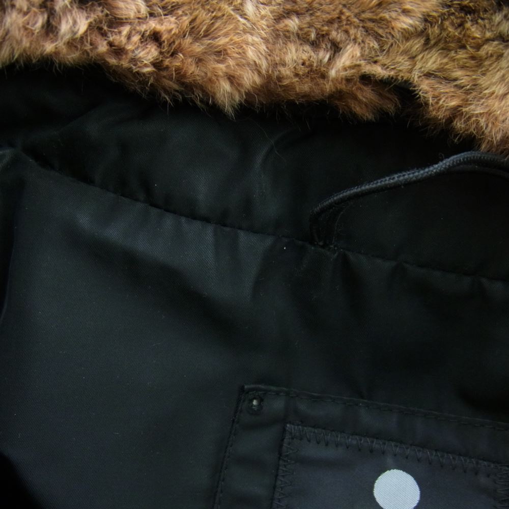 PEUTEREY ピューテリー 47293105 国内正規品 HURRICANE TXP09 ハリケーン 襟ラビットファー ダウンジャケット ブラック系 S【中古】