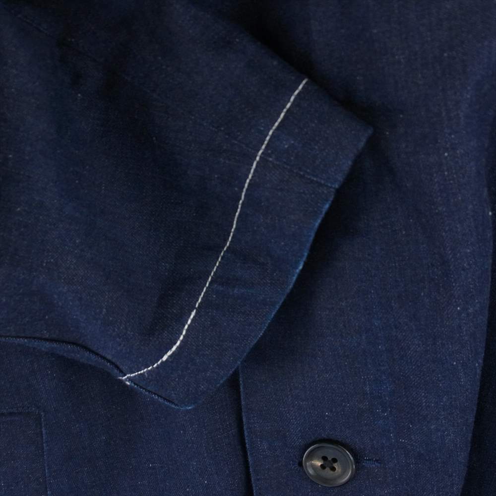 WACKO MARIA ワコマリア 14SS 14SS-CT-15 デニム コート ジャケット 内ストライプ インディゴブルー系 S【中古】