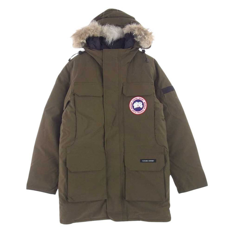 CANADA GOOSE カナダグース 4567MA 国内正規品 サザビーリーグタグ CITADEL PARKA FUSION FIT シタデルパーカ フュージョンフィット ダウンジャケット カーキ カーキ系 L【新古品】【未使用】【中古】