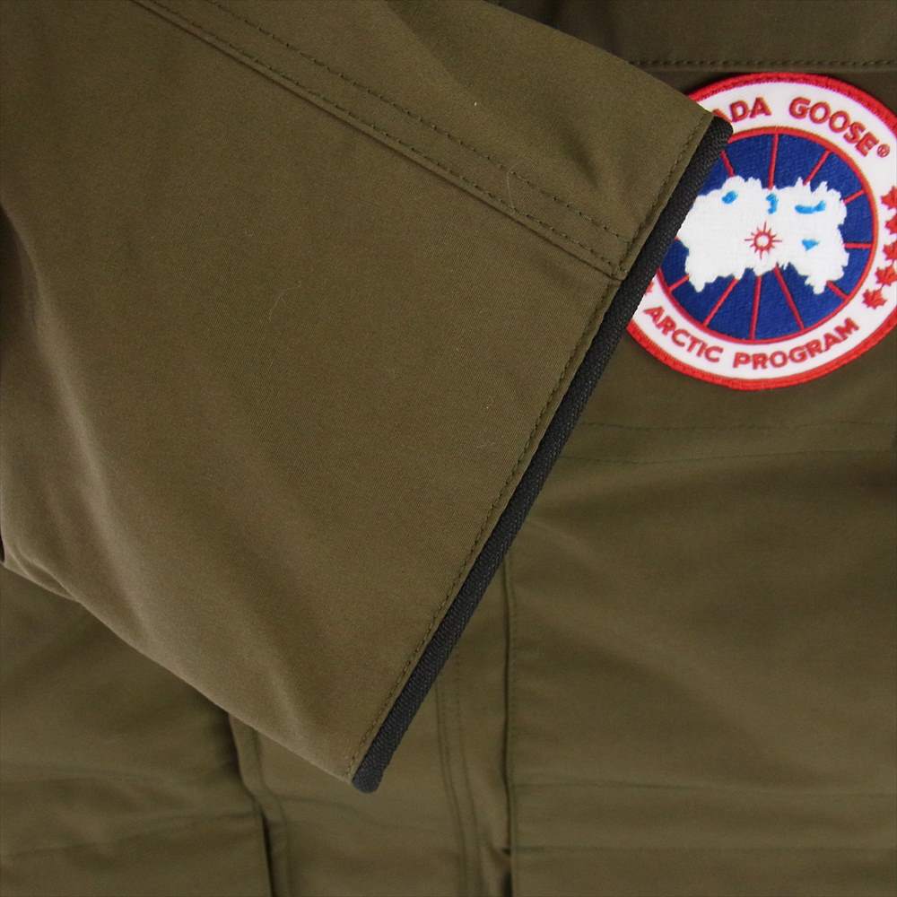 CANADA GOOSE カナダグース 4567MA 国内正規品 サザビーリーグタグ CITADEL PARKA FUSION FIT シタデルパーカ フュージョンフィット ダウンジャケット カーキ カーキ系 L【新古品】【未使用】【中古】
