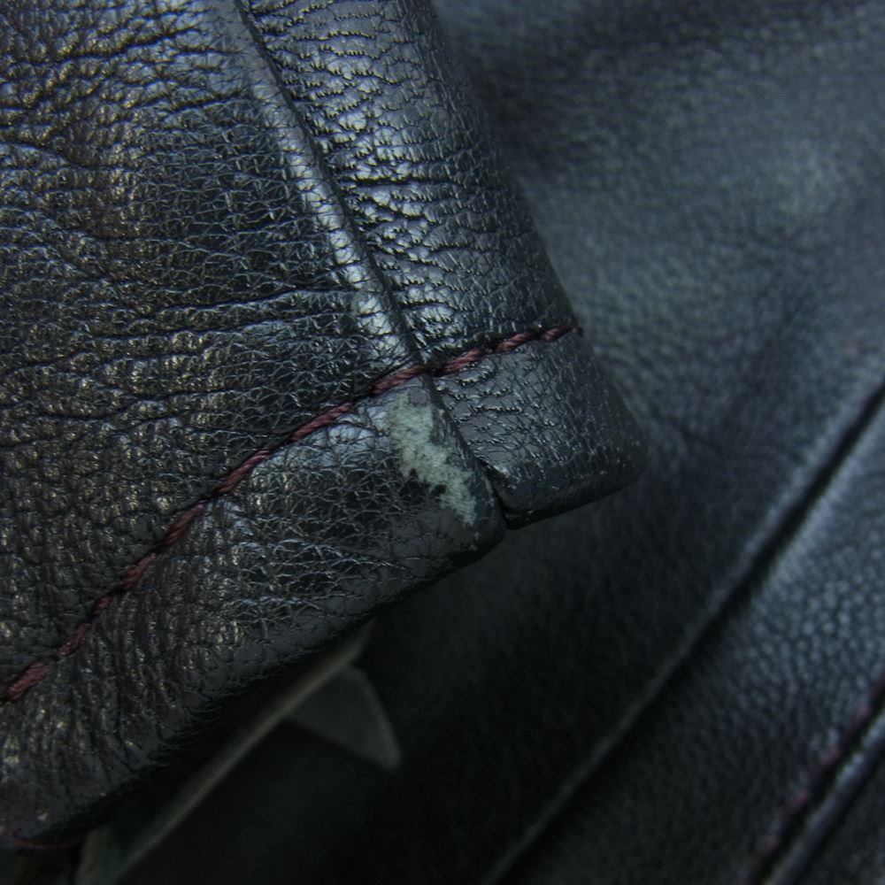 KADOYA カドヤ HEAD FACTORY K’s LEATHER レザー シングル ライダース ジャケット ブラック系【中古】