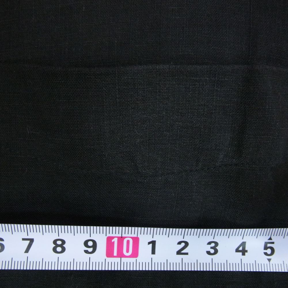 Ron Herman ロンハーマン 3820700053 1071 製品染め リネン 長袖 シャツ ブラック系 M【中古】