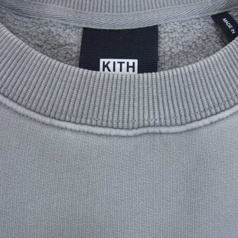 キス 22AW KHM030874-003 Cyber Monday Crewneck Sweatshirt サイバーマンデー クルーネック  スウェット シャツ ボックスロゴ グレー系 XXL【中古】