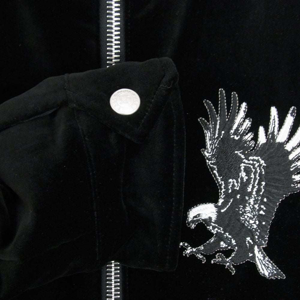 BACKBONE バックボーン 11AW BB11FW-B43 VELVET SOUVENIR JACKET 別珍 ベルベット スーベニア ジャケット ブラック系 L【美品】【中古】
