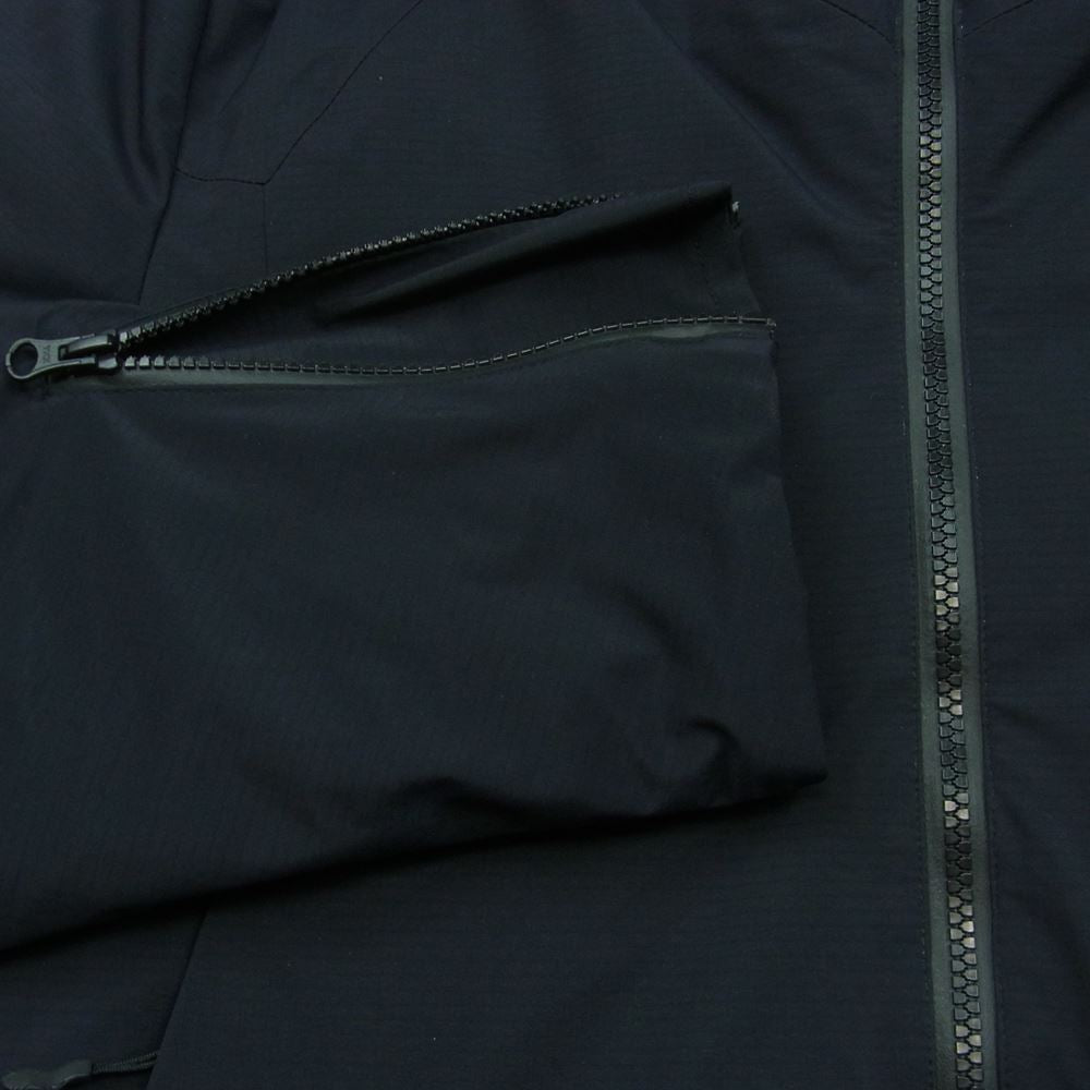 ATTACHMENT アタッチメント AB42-209 透湿防水 3レイヤー ナイロンリップ フーデッド ダウン ジャケット ダークネイビー系 3【美品】【中古】