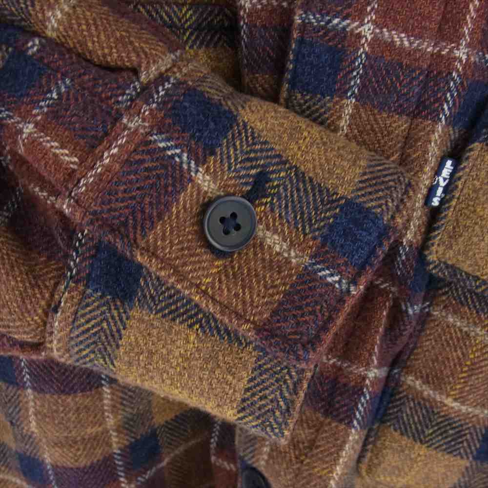 Levi's リーバイス A0278-0001 MADE&CRAFTED メイドアンドクラフテッド FILLED OVER SHIRT LMC AMAKUSA PLAID MOJ オーバー チェック シャツ ジャケット ブラウン系 XS【美品】【中古】