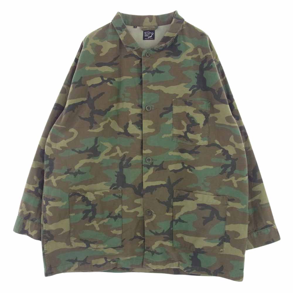 orSlow オアスロウ カモ柄 カバーオール ジャケット カーキ系 3【中古