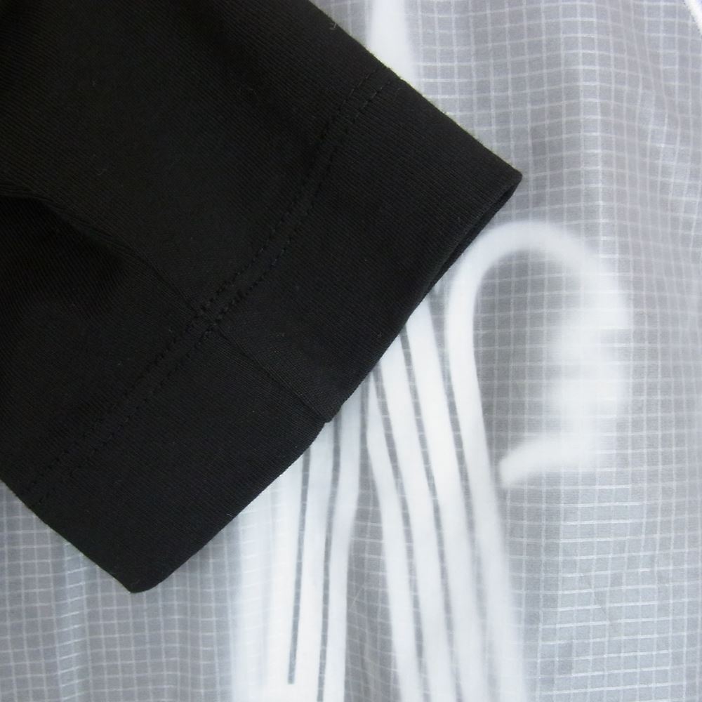 MONCLER モンクレール 22SS T-SHIRT MANICA LUNGA フロント ロゴ 長袖 Tシャツ ブラック系 S【美品】【中古】