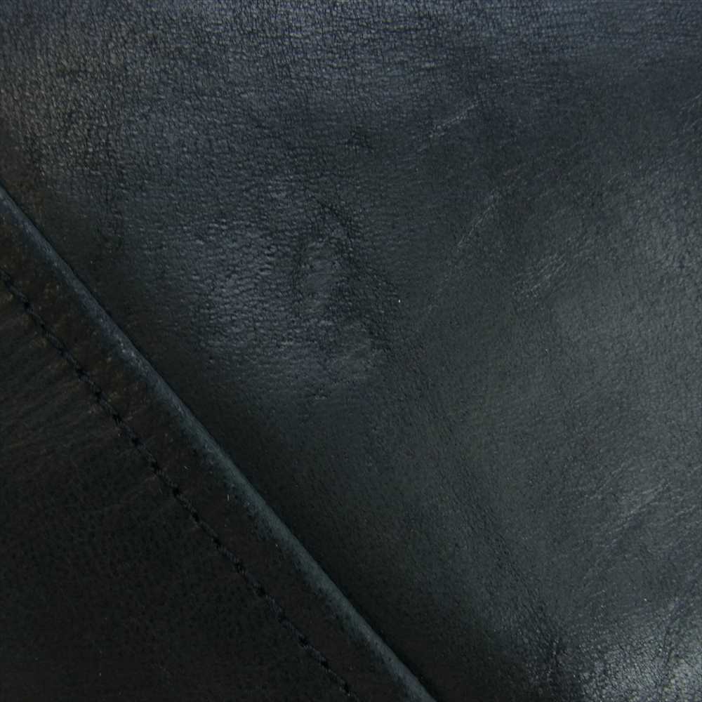 テットオム シングル ライダース ジャケット ブラック系 5【中古】