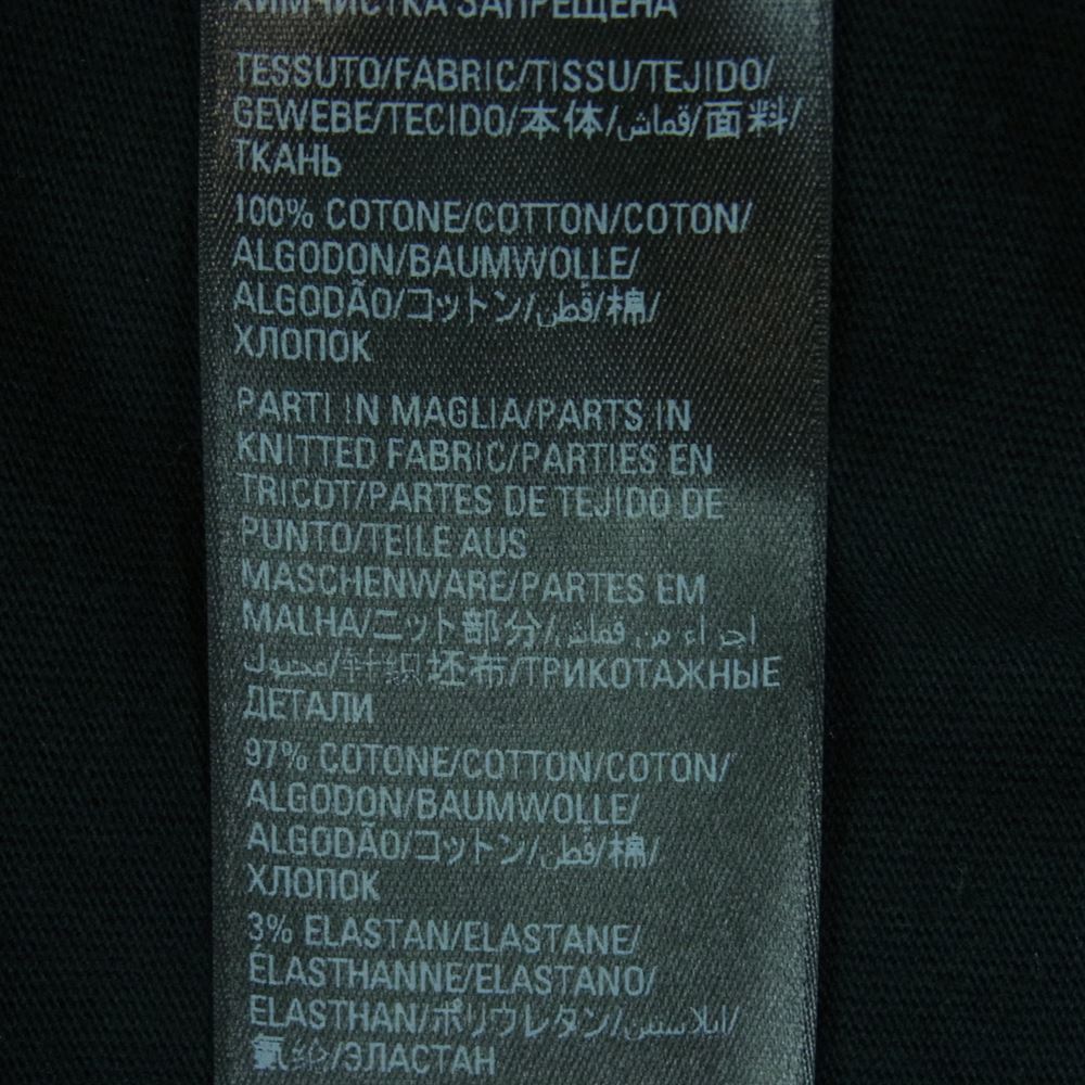BALENCIAGA バレンシアガ 22SS 694576 TMV88 METAL LOGO CRASHED SS TEE クラッシュ加工 メタルロゴ ペンキ 半袖 Tシャツ ブラック系 5【中古】