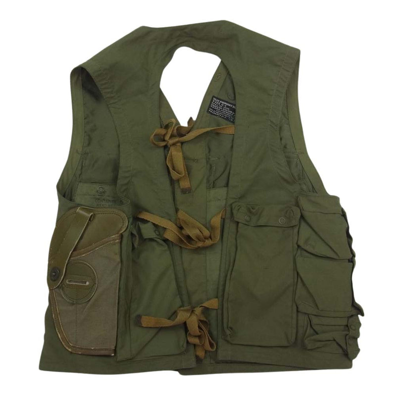 アメリカ空軍 後期型 TYPE C‐1 VEST EMERGENCY SUSTENANCE ミリタリー ベスト カーキ系【中古】