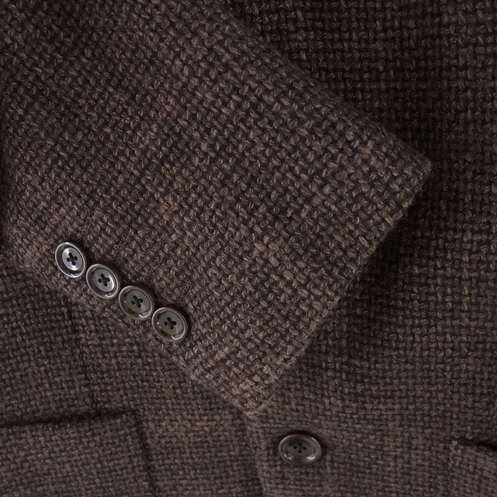 BEAMS ビームス BEAMS F ウール シルク 段返り 3B テーラードジャケット ブラウン系 44/8R【中古】