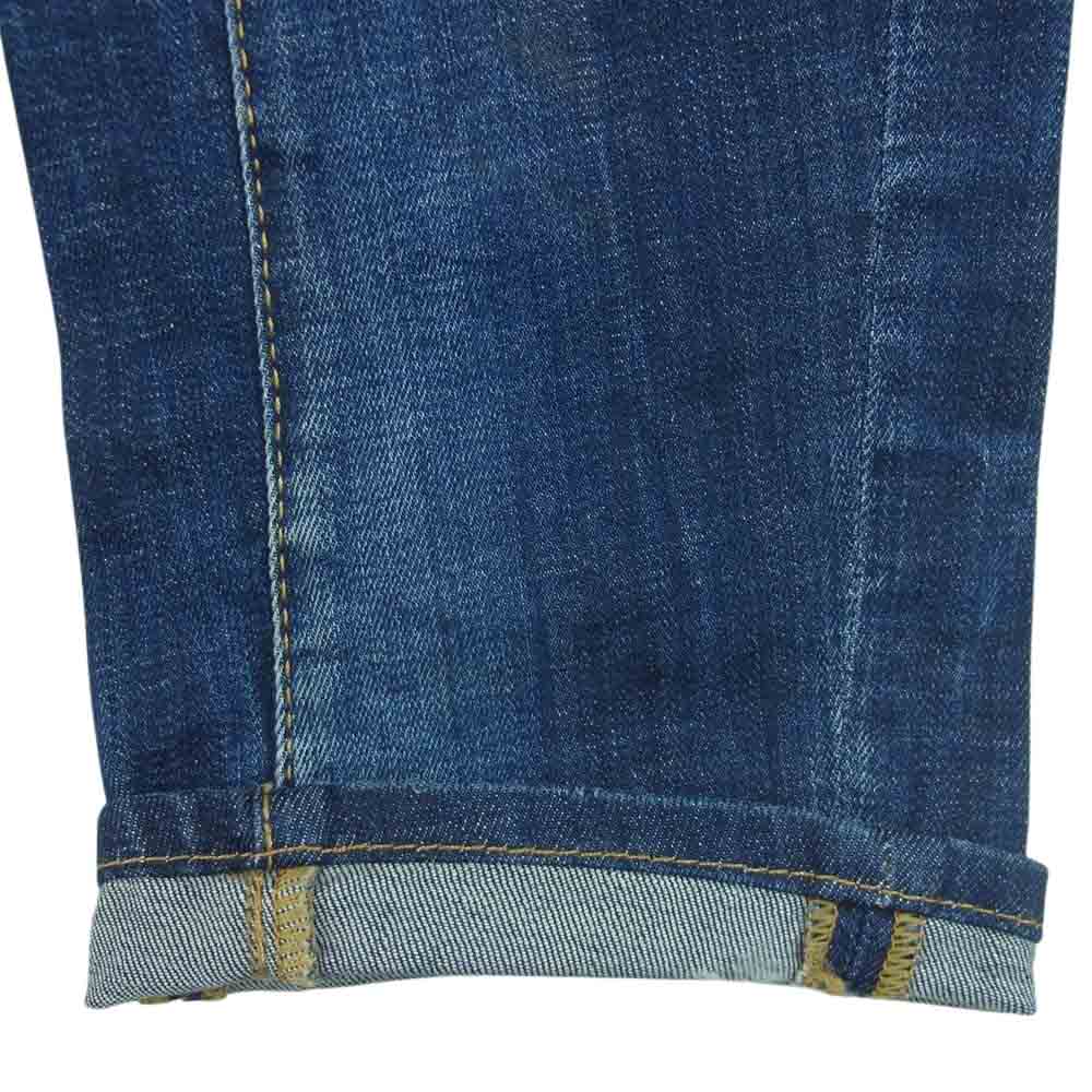 DSQUARED2 ディースクエアード S74LB0414 tidy biker jean バイカー ジーンズ デニム パンツ ペンキ加工 ペイント ダメージ クラッシュ加工 インディゴブルー系 48【中古】