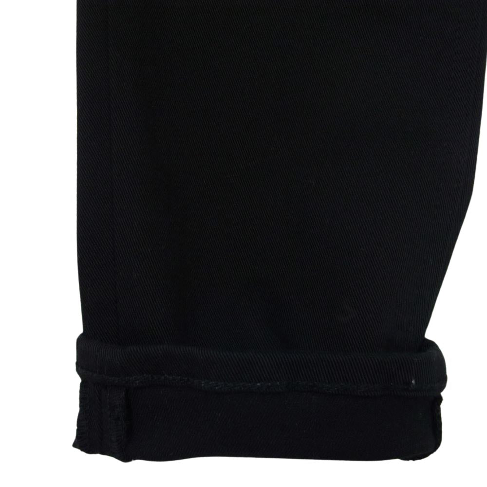 YANUK ヤヌーク 57121064 RUTH スリムテーパード デニム パンツ ブラック系 23【美品】【中古】