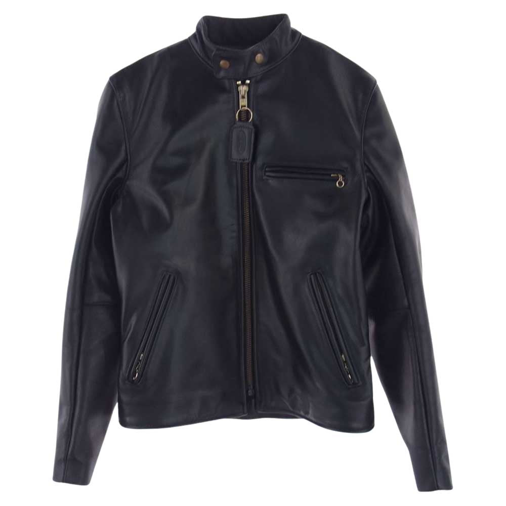 VANSON バンソン MODEL B シングル ライダース ジャケット ブラック系 