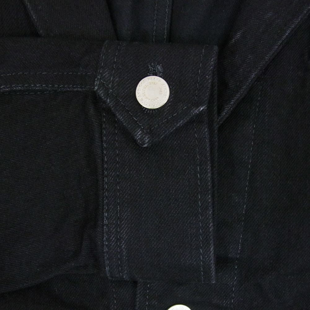 CRIMIE クライミー CRA-02A1-JK03 BORN RUDE STRETCH SELVEDGE DENIM JACKET ボーン ルード ストレッチ デニム ジャケット ブラック系 XL【中古】