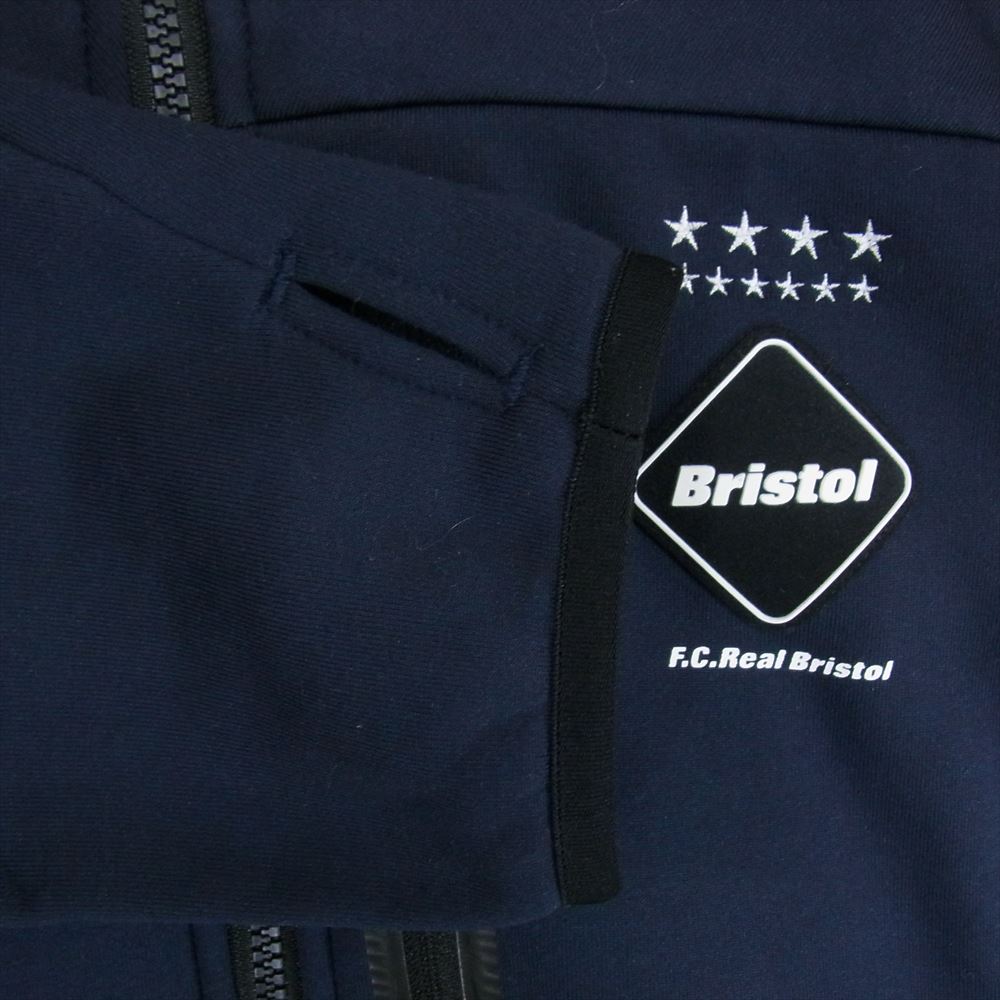 F.C.R.B. エフシーアールビー 21AW FCRB-212046 Real Bristol レアルブリストル POLARTEC POWER STRETCH ZIP UP GAITER HOODIE ポーラテック パワー ストレッチ ジップ アップ ゲイター ジャケット ネイビー系 M【中古】