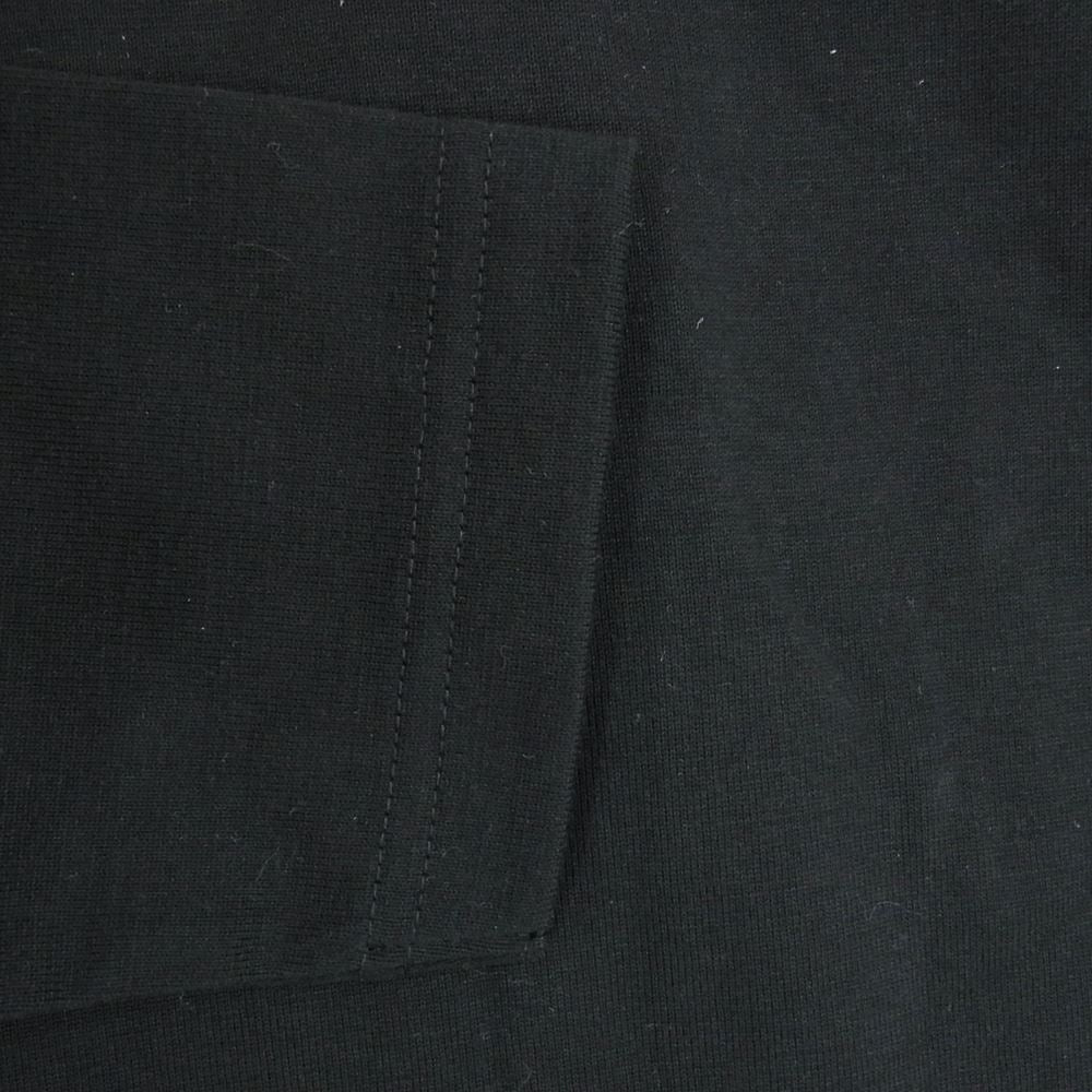 LOOPWHEELER ループウィラー 102 クルーネック ポケット付き 長袖 Tシャツ カットソー ブラック系 M【中古】