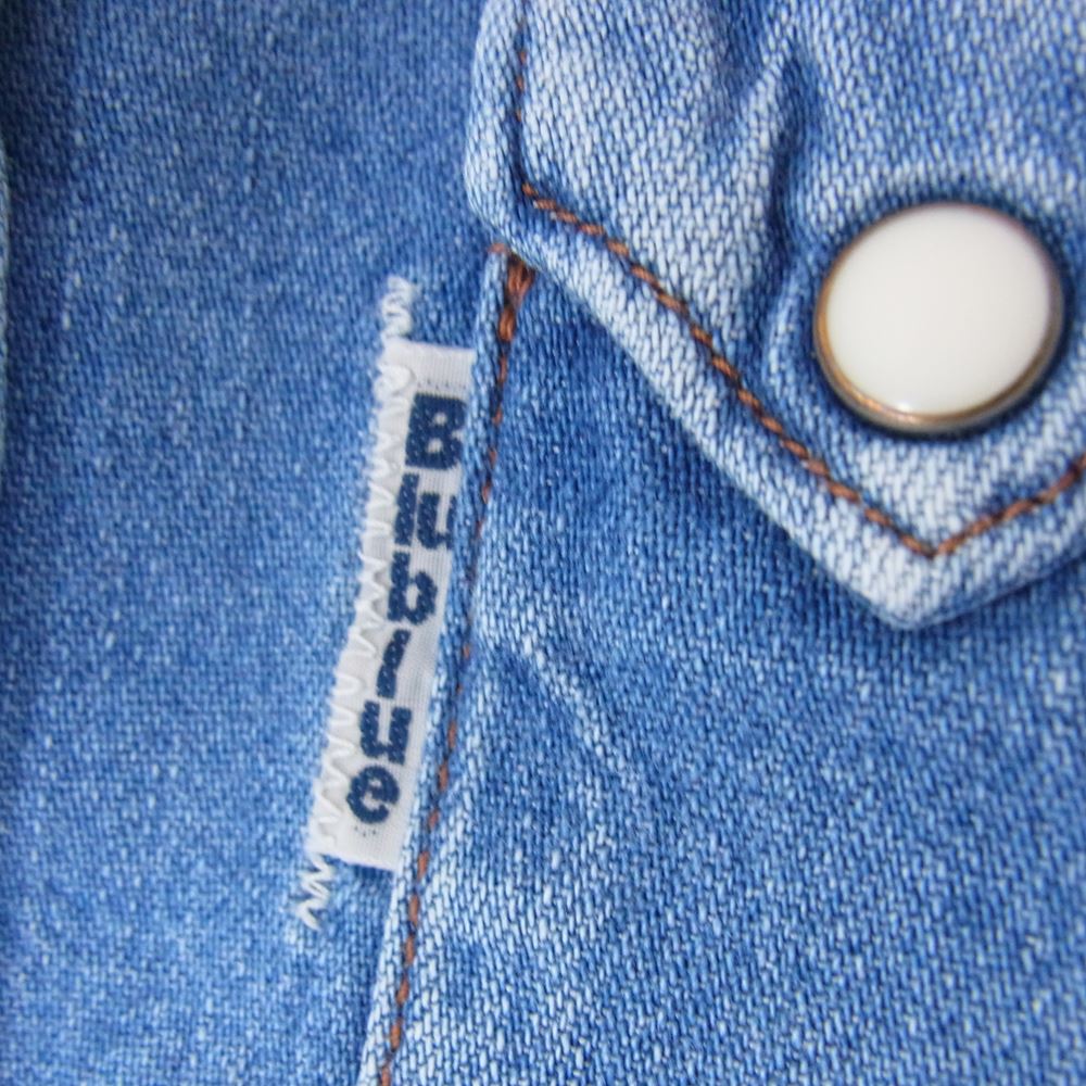 BLUE BLUE ブルーブルー デニム ウエスタン シャツ インディゴブルー系 M【中古】