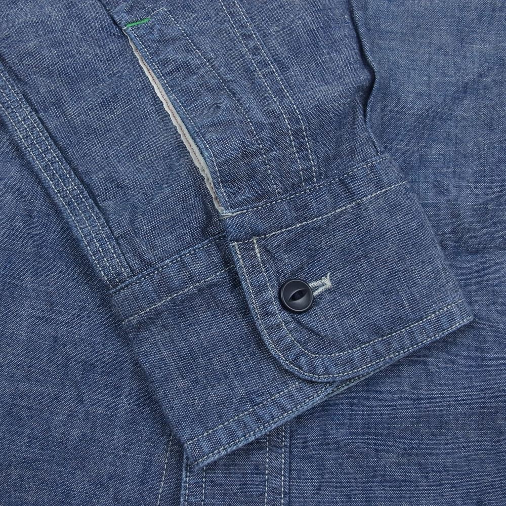 Nigel Cabourn ナイジェルケーボン 8060010051 デニム メディカル 長袖 シャツ インディゴブルー系 48【中古】