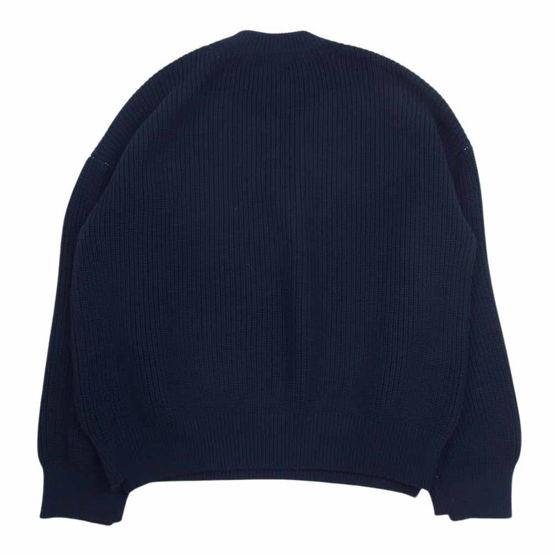 UNUSED アンユーズド 18SS US1412 COTTON NYLON 5G KNIT コットン ナイロン ニット ネイビー系 1【中古】