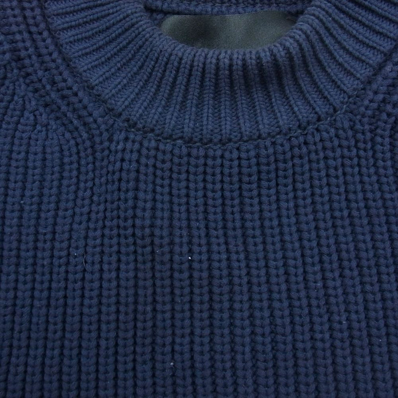 UNUSED アンユーズド 18SS US1412 COTTON NYLON 5G KNIT コットン ナイロン ニット ネイビー系 1【中古】