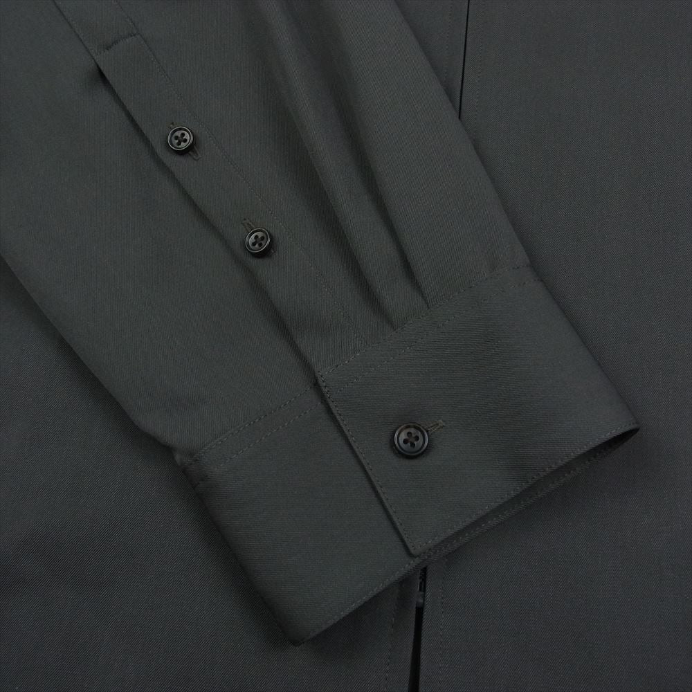 シュタイン 21SS ST.226-1 OVERSIZED ZIP SHIRT JACKET オーバーサイズド ジップ シャツ ジャケット ブラウン系 S【中古】