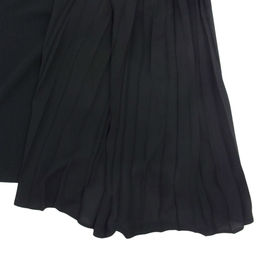 Y's Yohji Yamamoto ワイズ ヨウジヤマモト YS-S02-500 プリーツ 変形 巻き ロング スカート ブラック系 1【中古】
