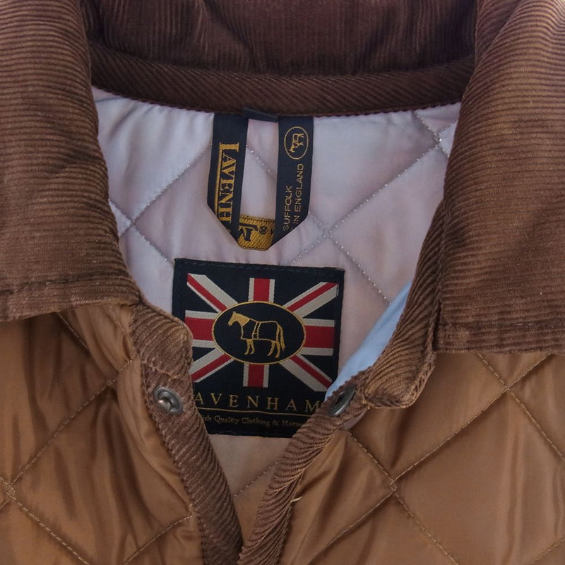 イングランド製 ラベンハム キルティングジャケット ダークブラウン 36サイズ
