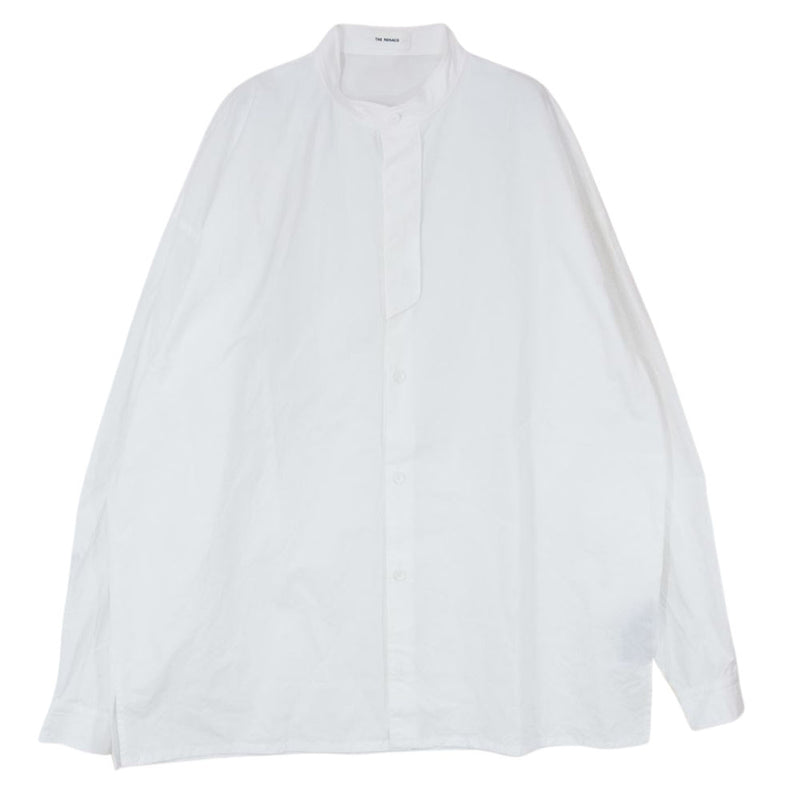 THE RERACS ザリラクス 22SS 22SS-REBL-292-J BAND COLLAR PLACKET SHIRTS バンドカラー  プラケット シャツ ホワイト系 48【中古】