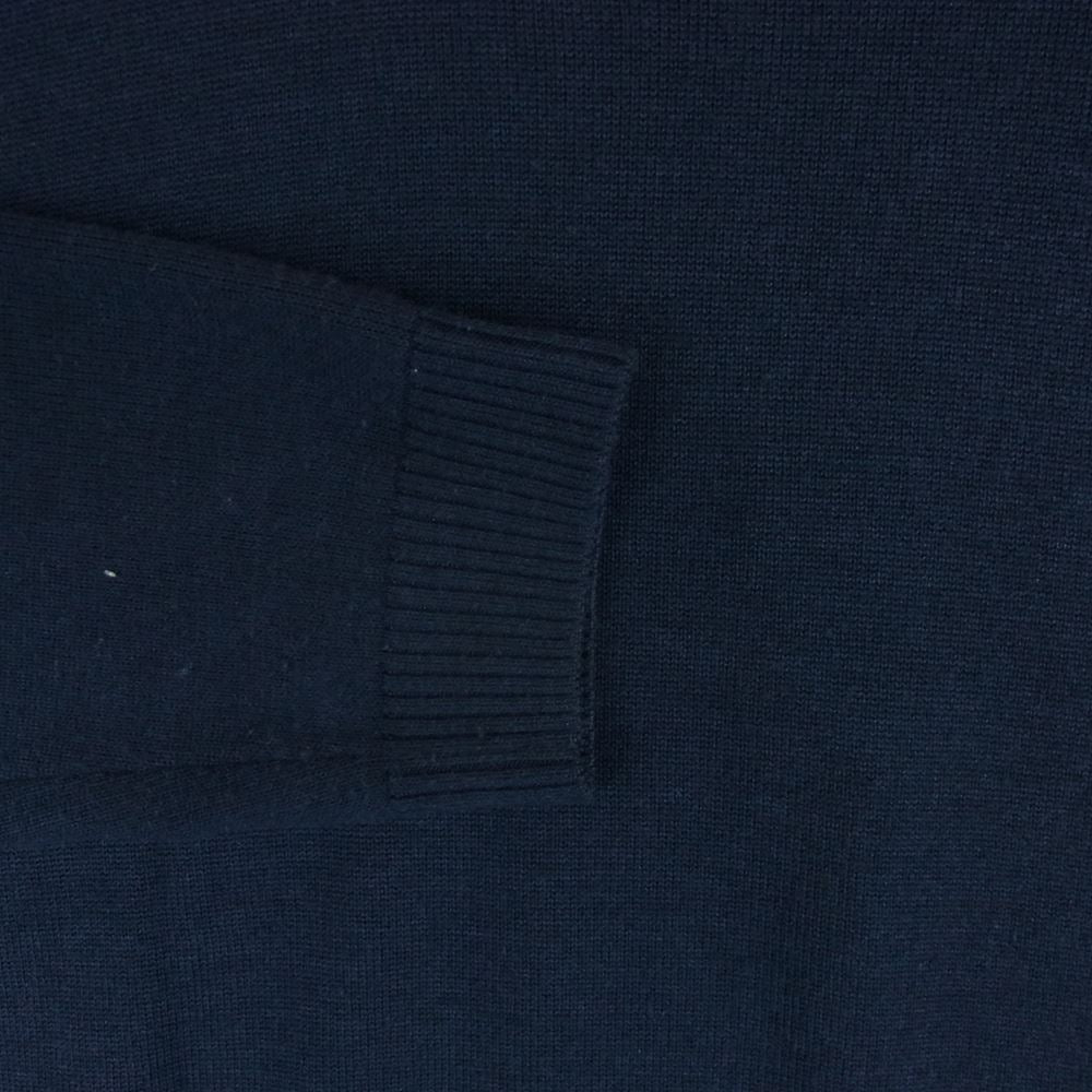 エイトン 7043321 472930 WOOL CASHMERE SILK ウール シルク カシミヤ クルーネック セーター ニット ネイビー系 06【中古】