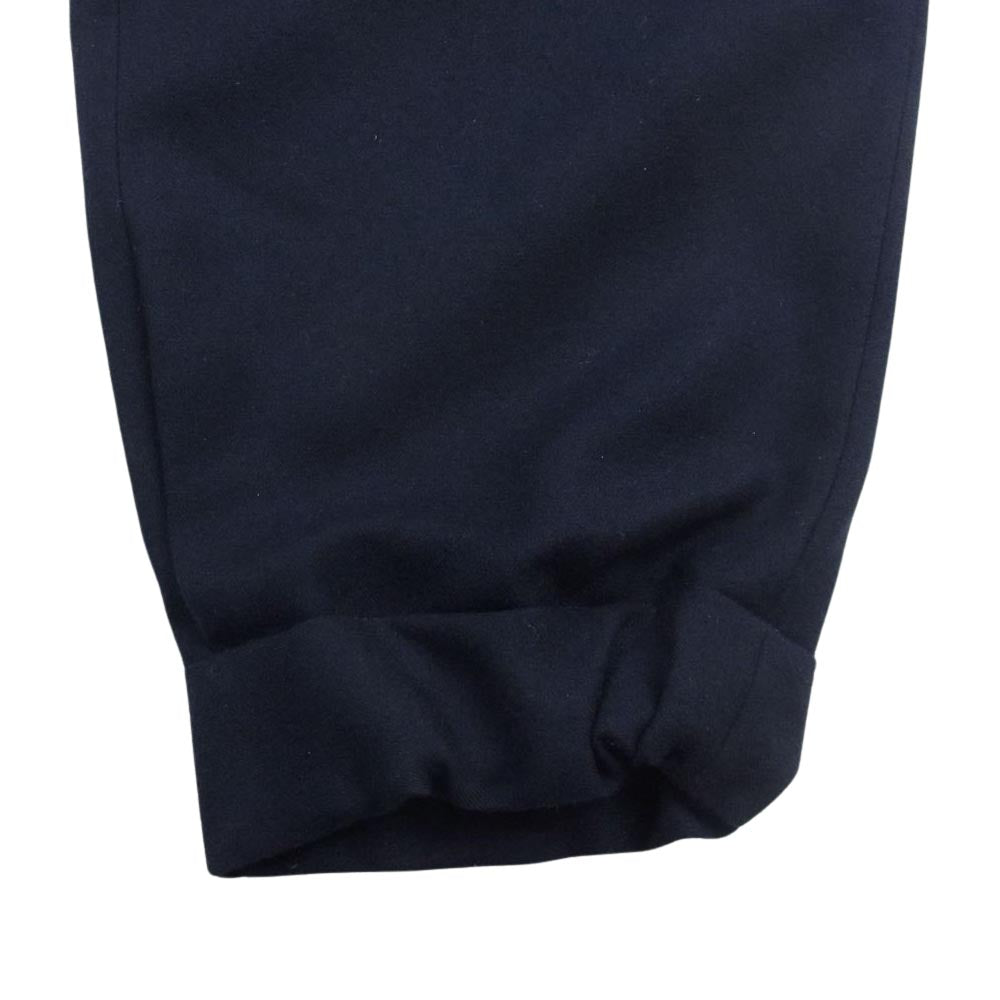THE RERACS ザリラクス 21AW 21FW-REPT-124-J ドローコード ウール テーパードパンツ ネイビー系 46【美品】【中古】