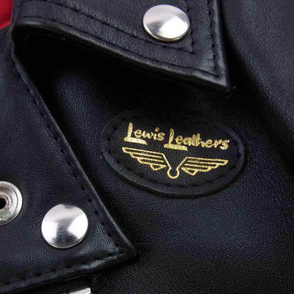 Lewis Leathers ルイスレザー CYCLONE サイクロン カウハイド レギュラーフィット ダブルライダース ジャケット ブラック系 40【中古】