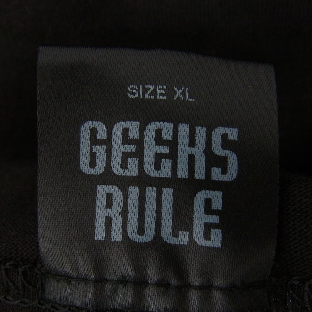 ギークスルール NEON GENESIS EVANGELION 新世紀エヴァンゲリオン 15 SILKSCREEN PRINTING T SHIRT VOL.01 シルクスリーン プリント 半袖 Tシャツ ブラック系 XL【極上美品】【中古】