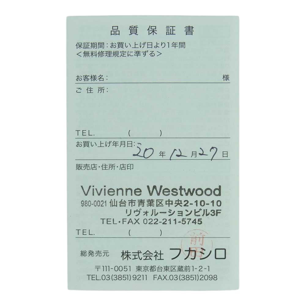 Vivienne Westwood ヴィヴィアンウエストウッド オーブ ロゴ ラウンドジップ 長財布 ウォレット シルバー系【中古】