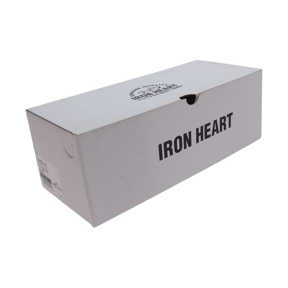 IRON HEART アイアンハート IHSN-01 IH LOW CUT ローカット キャンバス スニーカー ブラック系 9.5【新古品】【未使用】【中古】