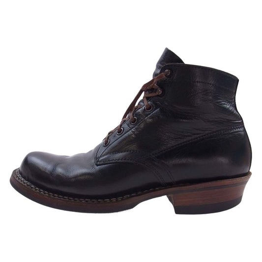 WHITE'S BOOTS ホワイツブーツ セミドレス レザー レースアップ ブーツ ブラック系 8 1/2 E【中古】