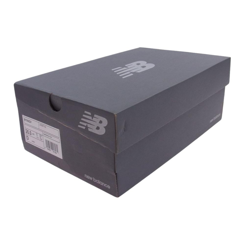 NEW BALANCE ニューバランス M1906DF レザー スエード メッシュ ランニング スニーカー ブラック系 26cm【新古品】【未使用】【中古】