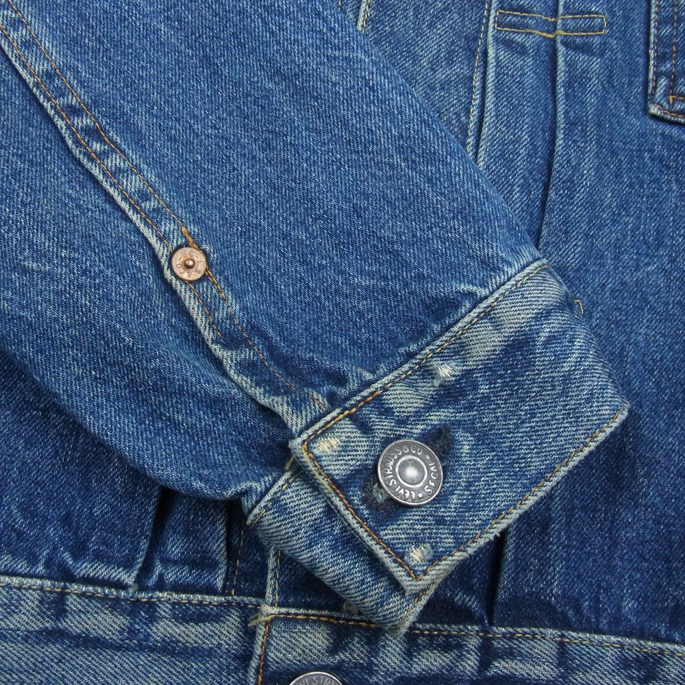 Levi's リーバイス 99年製 90s 507XX ボタン裏555 バレンシア工場 2nd デニム トラック ジャケット インディゴブルー系 40【中古】