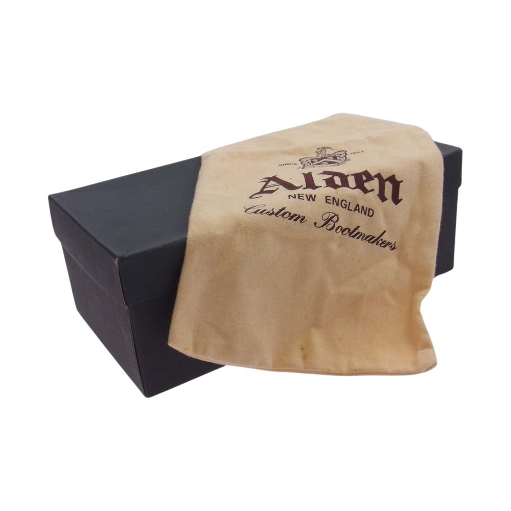 ALDEN オールデン 6843 スエード コイン ローファー ダークブラウン系 5 1/2 D【中古】