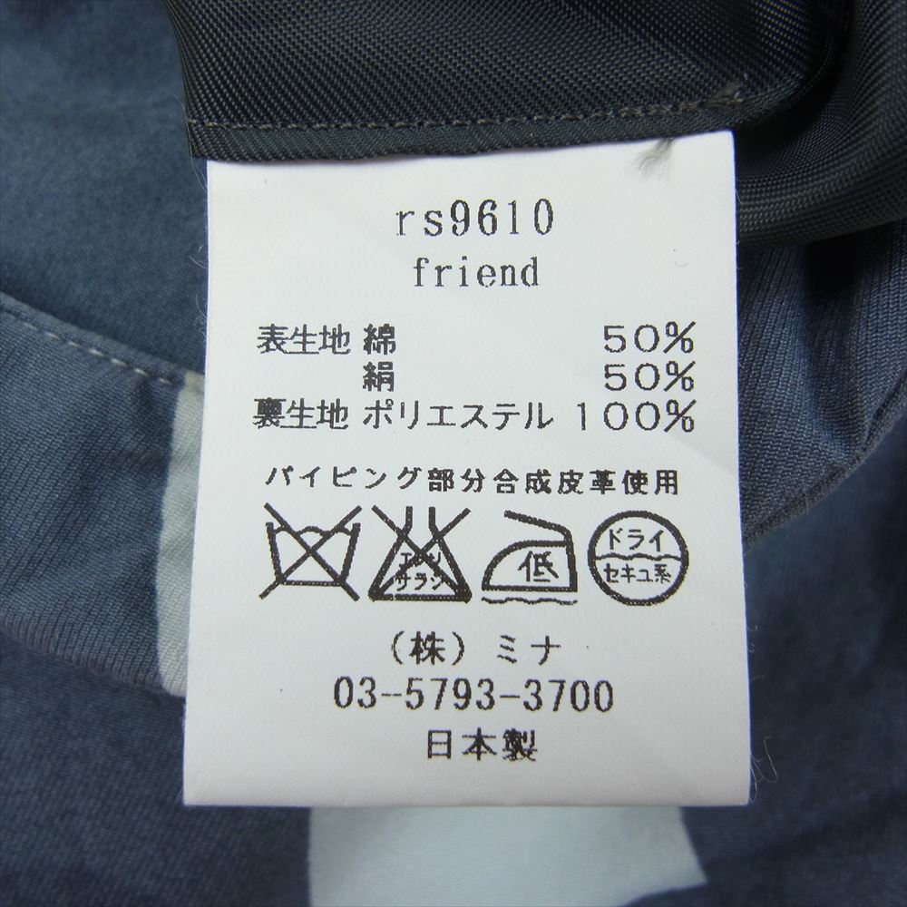 mina perhonen ミナペルホネン rs9610 friend フレンド エッグバッグ ハンドバッグ グレー系【中古】