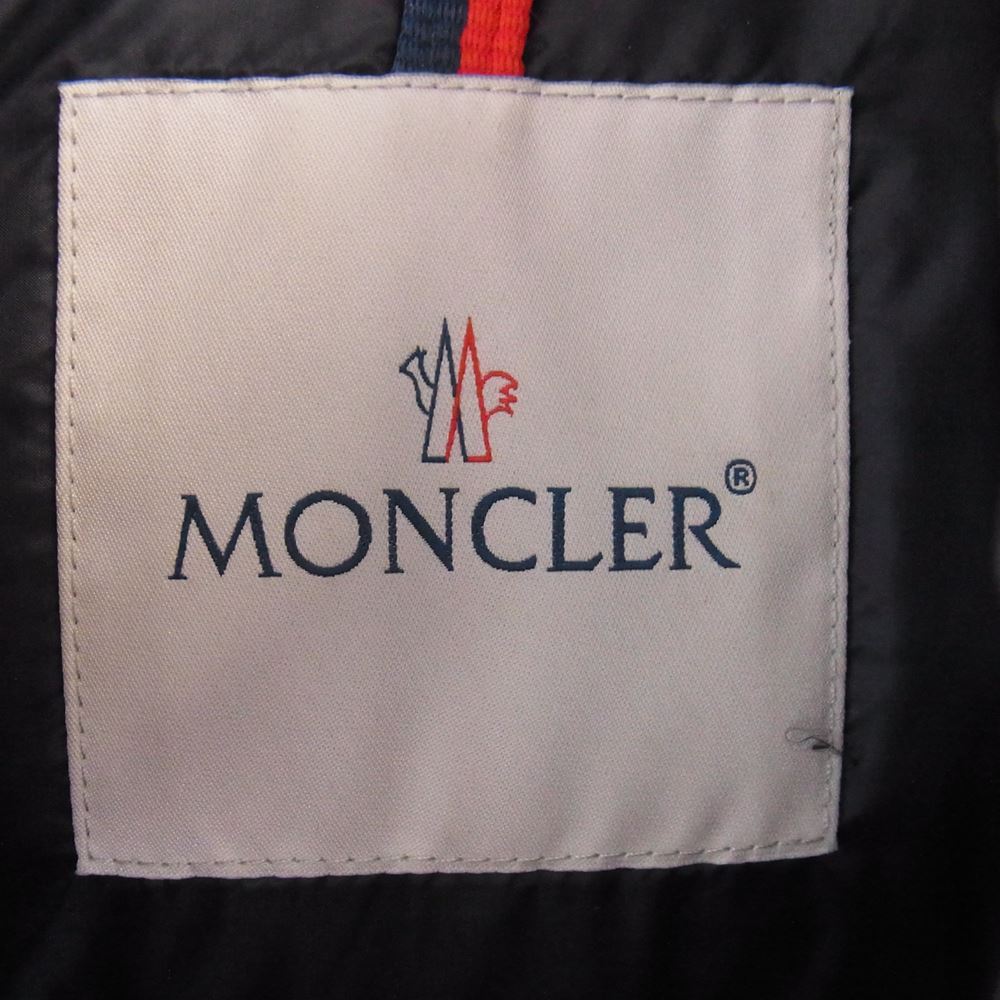 MONCLER モンクレール E20914135585-C0104 WILLM ダウン ジャケット トリコロール ネイビー系 ３【中古】