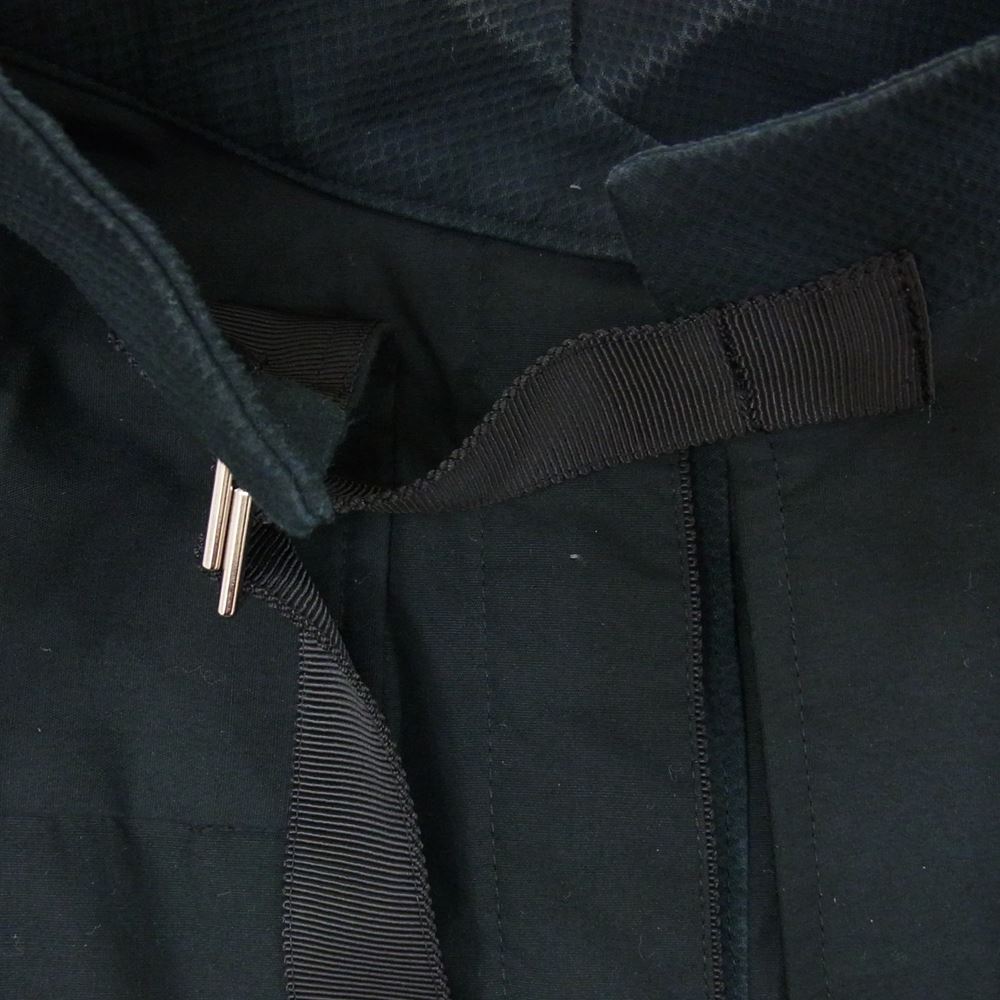 Sacai サカイ 21SS 21-05410 コットン ポプリン スリーブ ボタン 半袖 シャツ ブラック系 2【中古】
