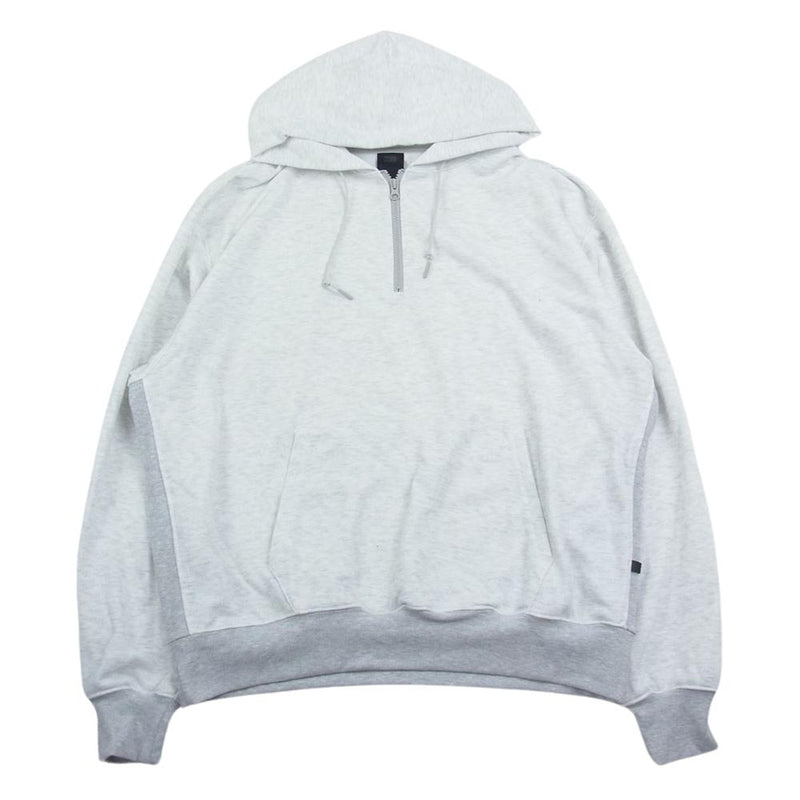 ダイワピア39 BE-51023 TECH SWEAT HALF ZIP HOOD 長袖 スウェット プルオーバー パーカー グレー系 L【中古】