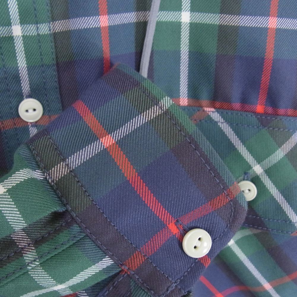 ダイワピア39 23SS BE-82023 TECH 2WAY WORK SHIRTS フード脱着可能 長袖 チェック シャツ マルチカラー系 M【中古】