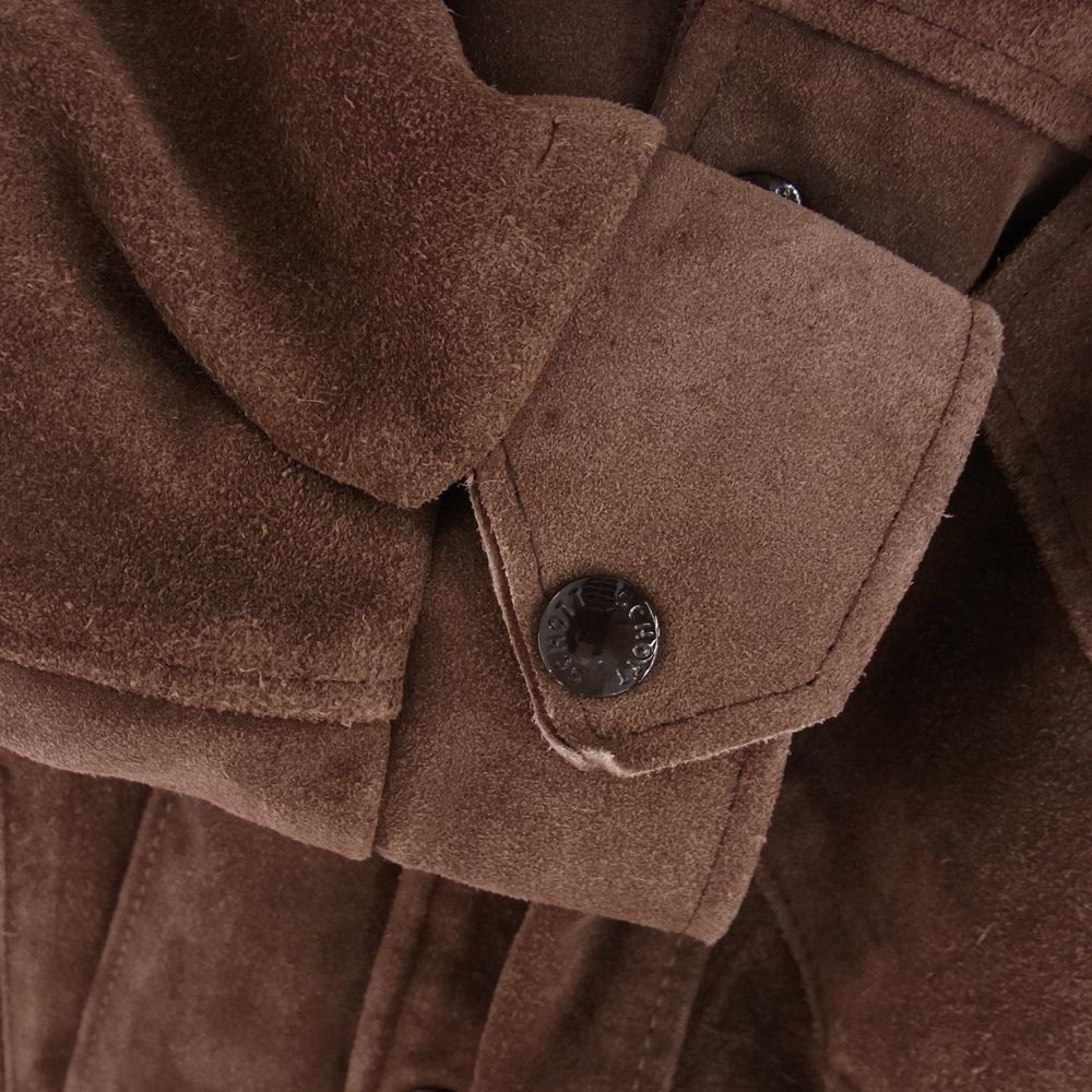 schott ショット USA製 suede trucker jacket スエード トラッカー ジャケット ブラウン系 40【中古】